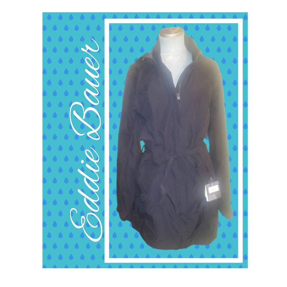 ⬇️💲⬇️💲⬇️Eddie Bauer TRAVEX Tall Hooded Raincoat